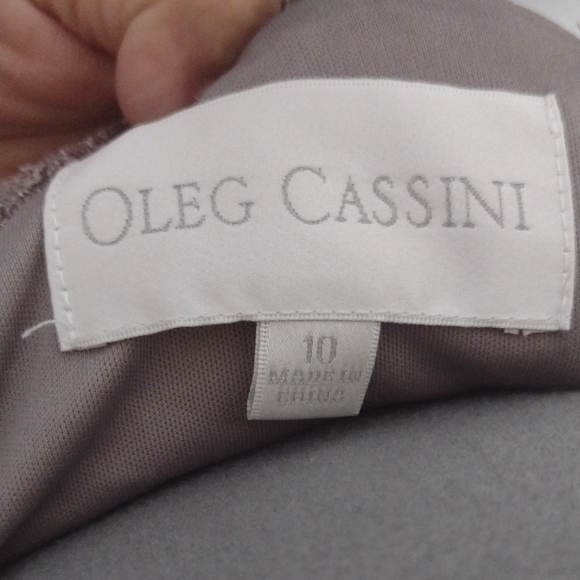 Oleg Cassini Dusty Rose Lace Three-quarter sleeve Dress Wedding Guest, Godmother - Picture 2 of 16